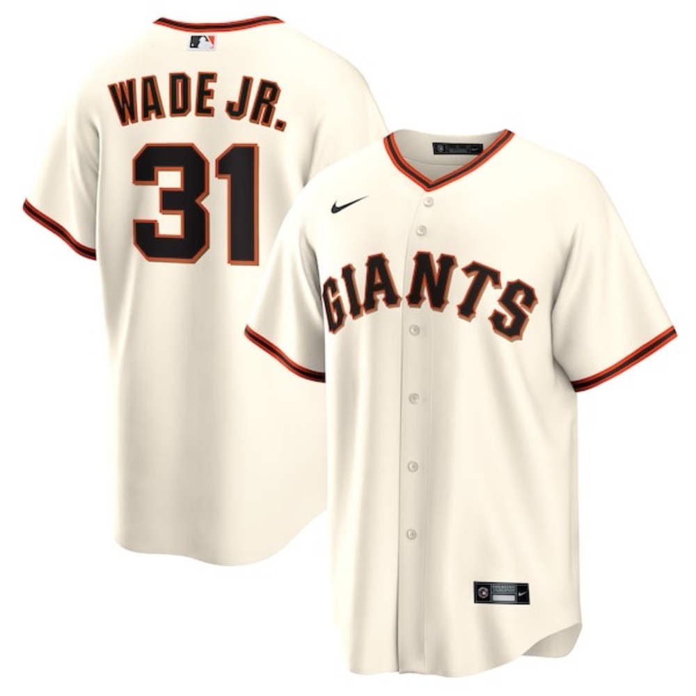 Men's San Francisco Giants Lamonte Wade Jr Nike Cream Home Replica Player Jersey